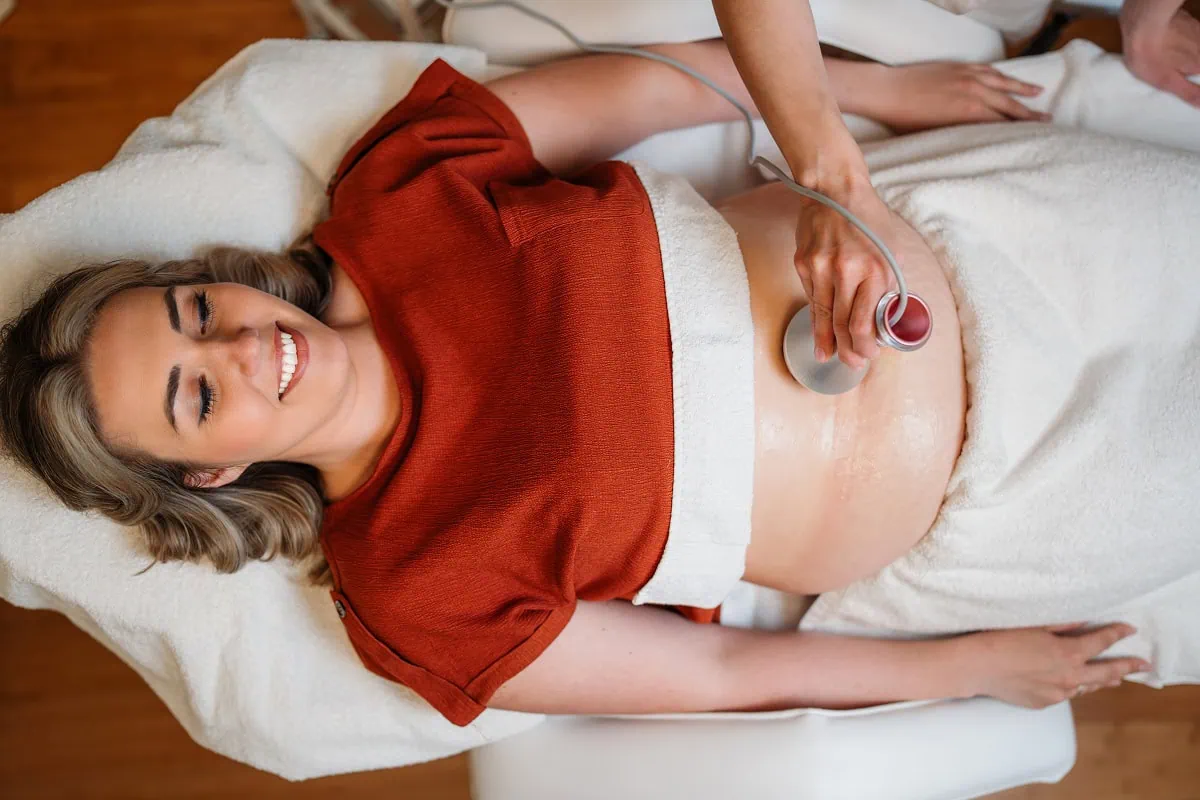 Woman receiving cupping therapy in Oklahoma City, OK