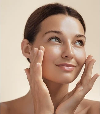 Woman applying skincare cream in Oklahoma City, OK