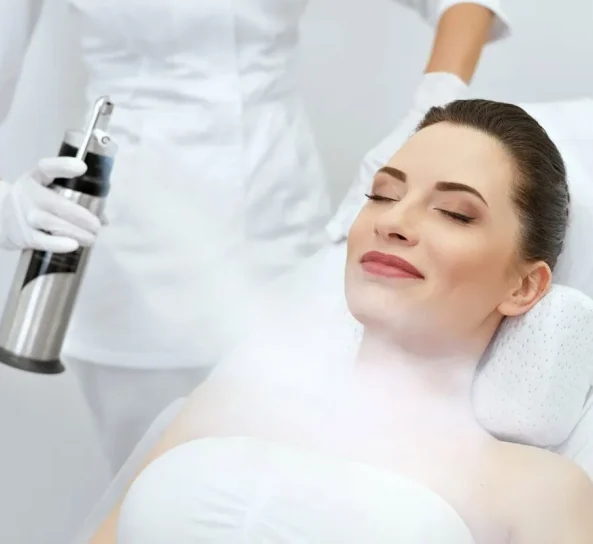 Oxygen infusion facial for deep skin hydration.