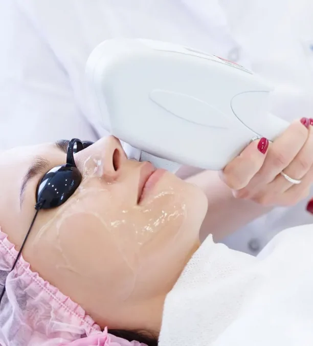 Laser hair removal session in Oklahoma City, OK